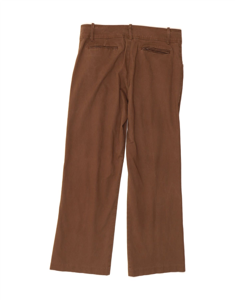 LEE Womens Petite Straight Casual Trousers US 12 Large W32 L28 Brown Vintage Lee and Second-Hand Lee from Messina Hembry 