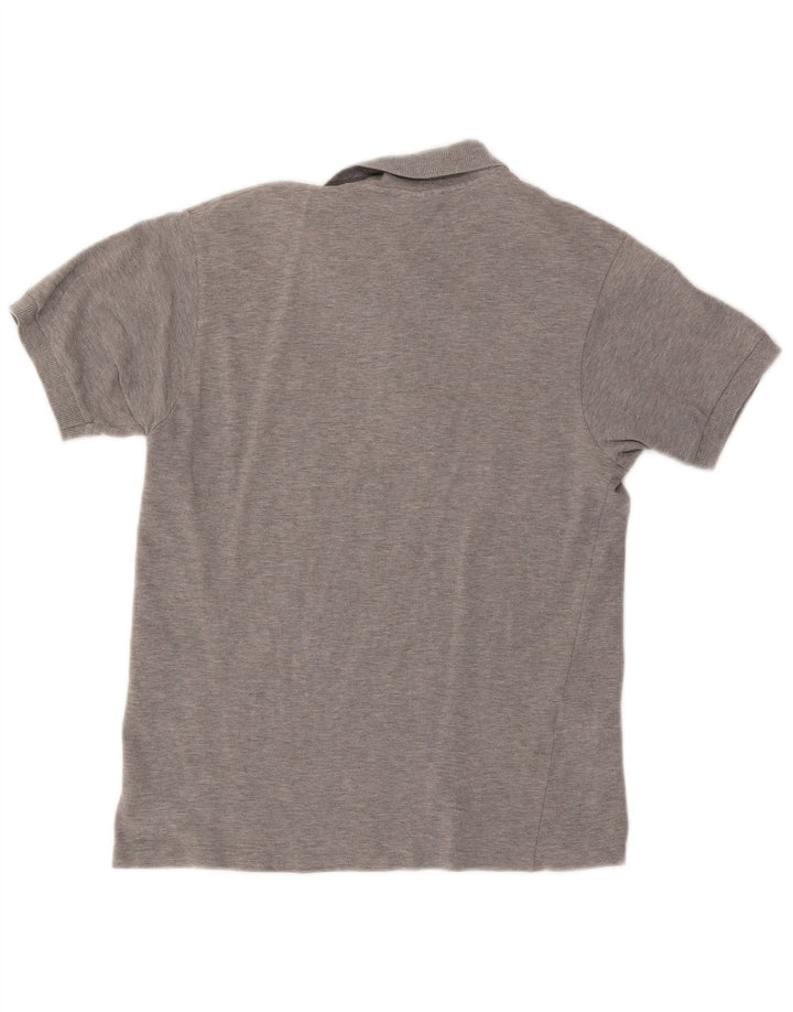 LACOSTE Mens Polo Shirt Size 3 Small Grey Cotton