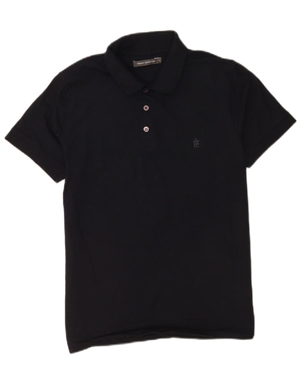 French Connection Boys Polo Shirt 13-14 Years Medium Navy Blue Cotton