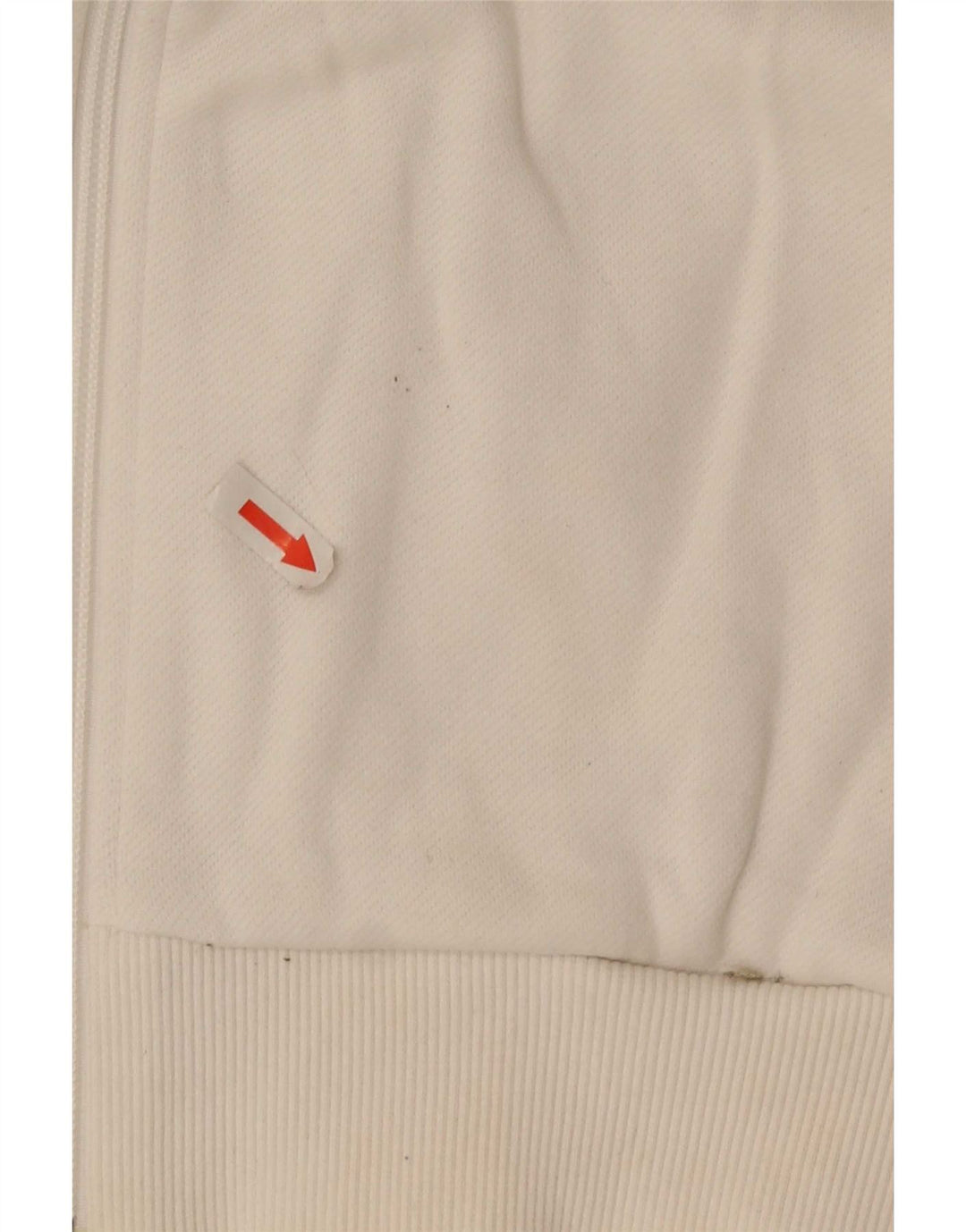 Puma Mens Tracksuit Top Jacket Large White Colourblock Cotton