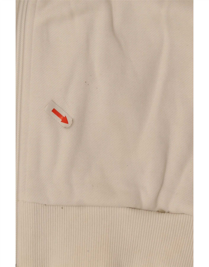Puma Mens Tracksuit Top Jacket Large White Colourblock Cotton