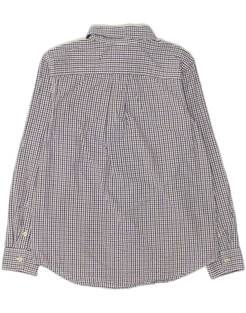 CHAPS Boys Easy Care Shirt 14-15 Years Large Purple Check Cotton | Vintage Chaps | Thrift | Second-Hand Chaps | Used Clothing | Messina Hembry 