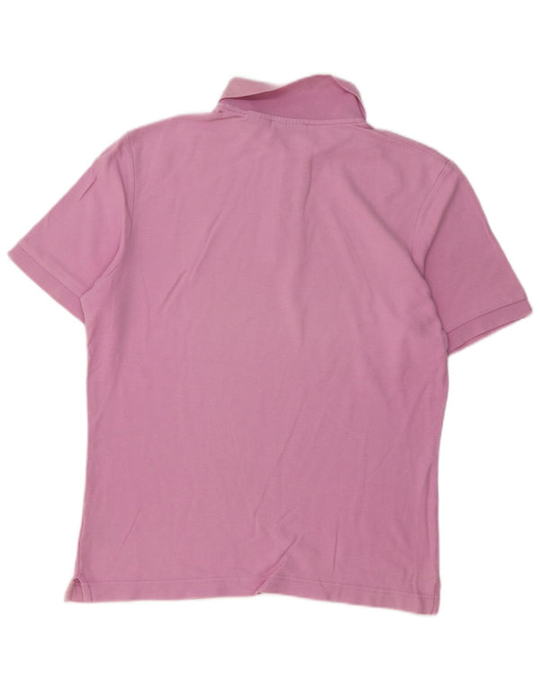 Fila Mens Polo Shirt Small Pink Cotton