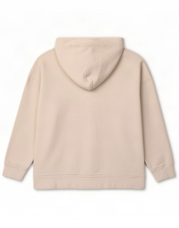 Levi's Womens Graphic Oversized Hoodie Jumper UK 10 Small White Cotton