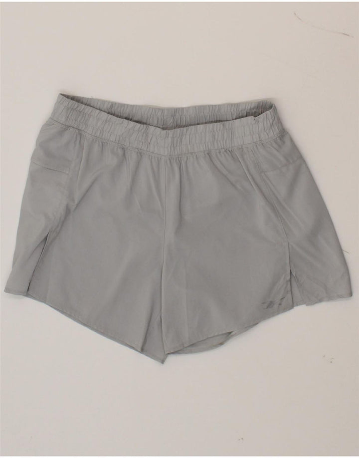 REEBOK Womens Sport Shorts UK 10 Small  Grey Polyester Vintage Reebok and Second-Hand Reebok from Messina Hembry 
