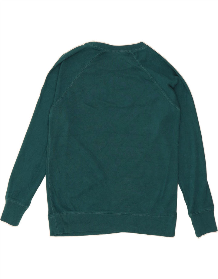 EDDIE BAUER Womens Sweatshirt Jumper UK 6 XS Green Cotton Vintage Eddie Bauer and Second-Hand Eddie Bauer from Messina Hembry 