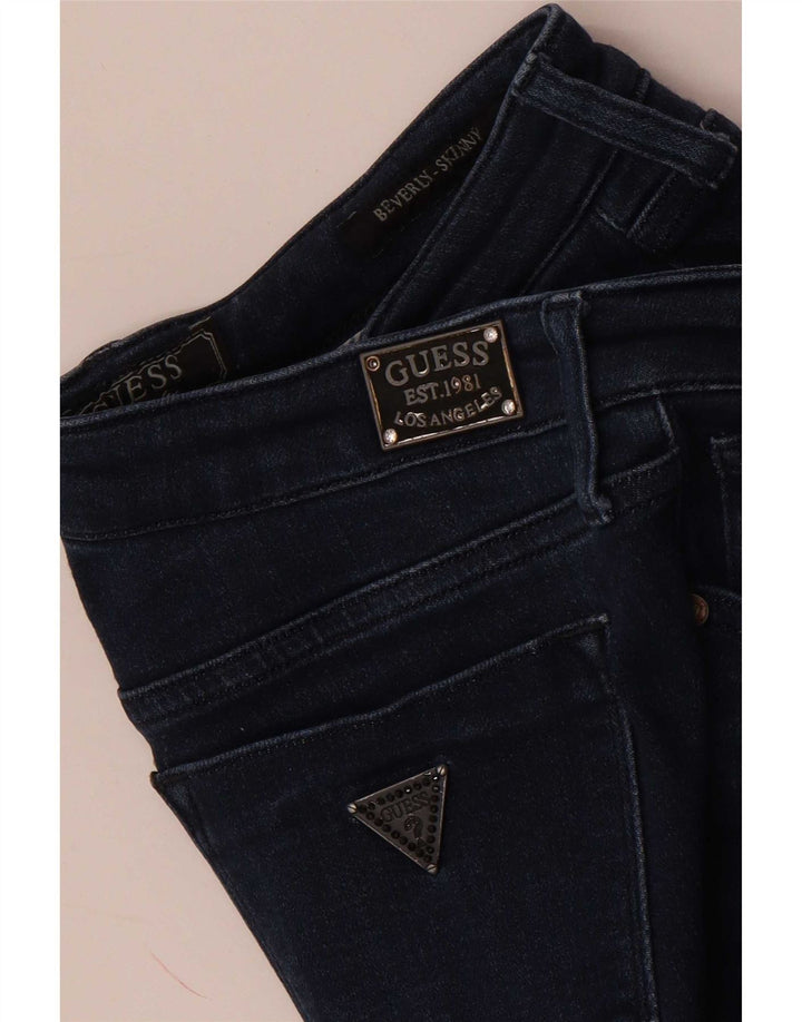 Guess Womens Beverly Skinny Jeans W28 L29 Navy Blue