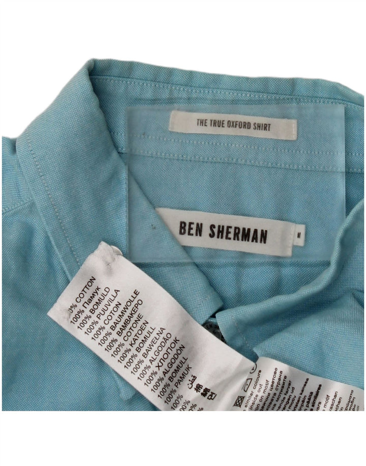 BEN SHERMAN Mens Shirt Medium Blue Cotton