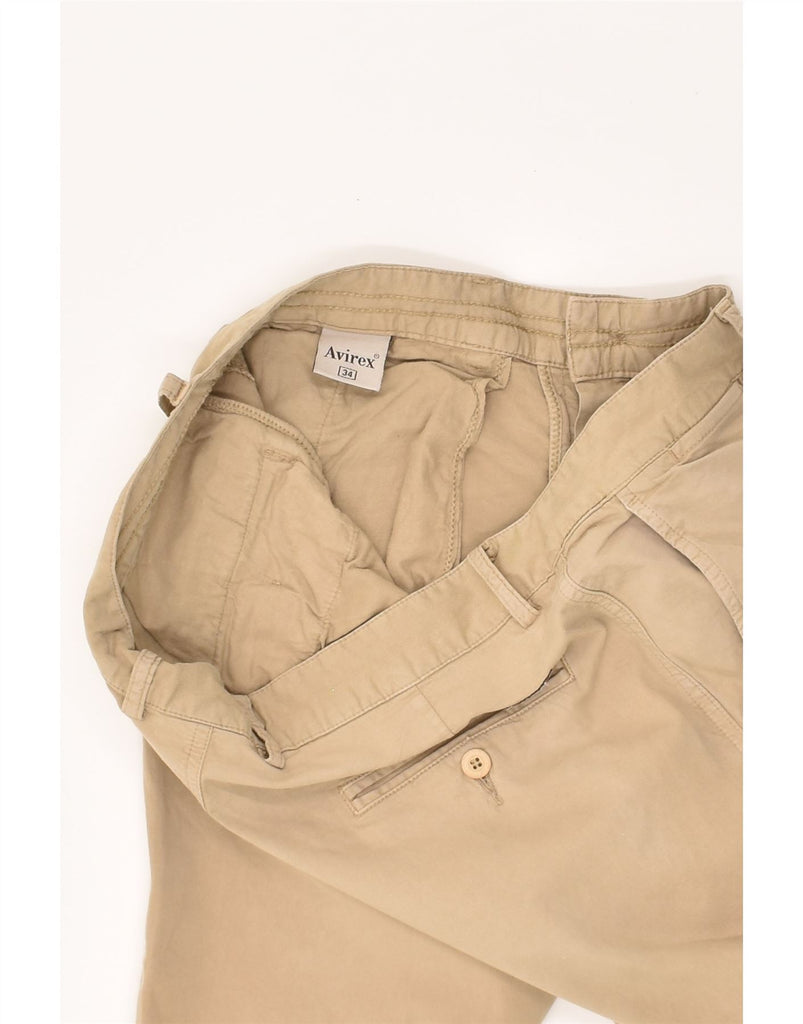 AVIREX Womens Slim Chino Trousers W34 L27 Beige Cotton | Vintage Avirex | Thrift | Second-Hand Avirex | Used Clothing | Messina Hembry 