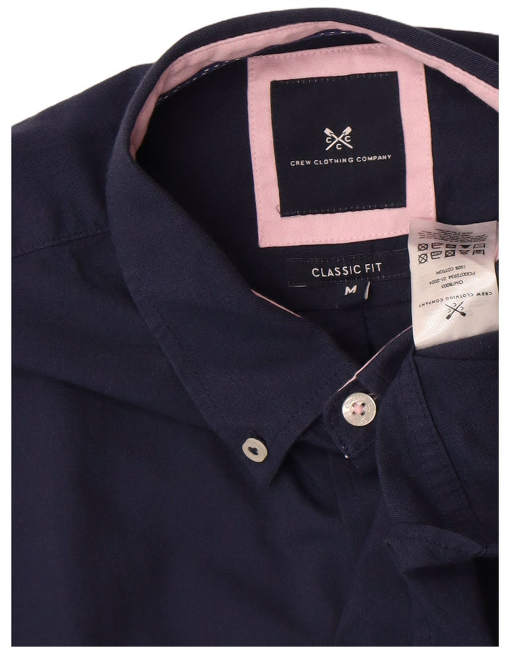 Crew Clothing Mens Classic Fit Shirt Medium Navy Blue Cotton
