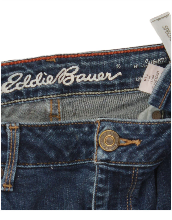 Eddie Bauer Womens Slightly Curvy Straight Jeans US 10 Large W30 L33 Blue