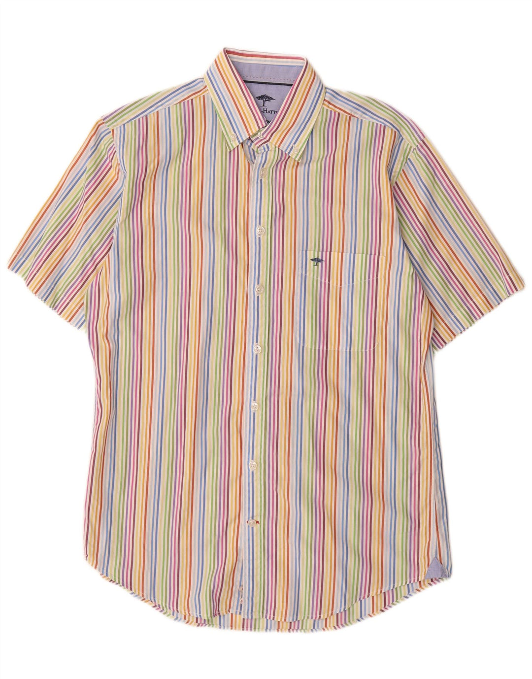 Fynch Hatton Mens Shirt Size 39/40 Medium Multicoloured Striped