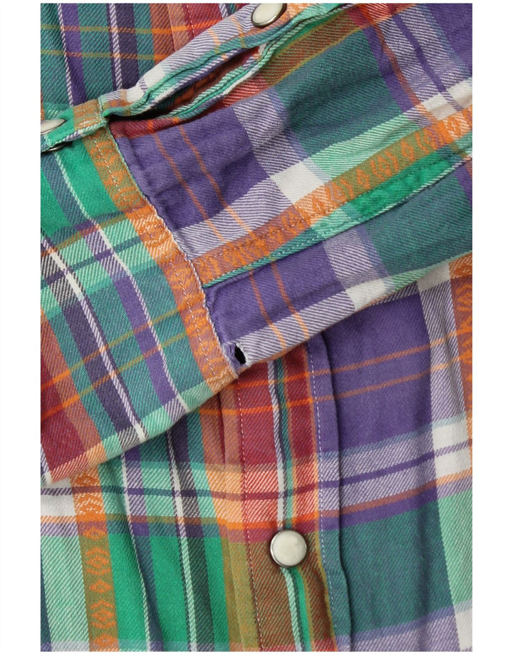 Polo Ralph Lauren Mens Flannel Shirt Medium Multicoloured Plaid Cotton