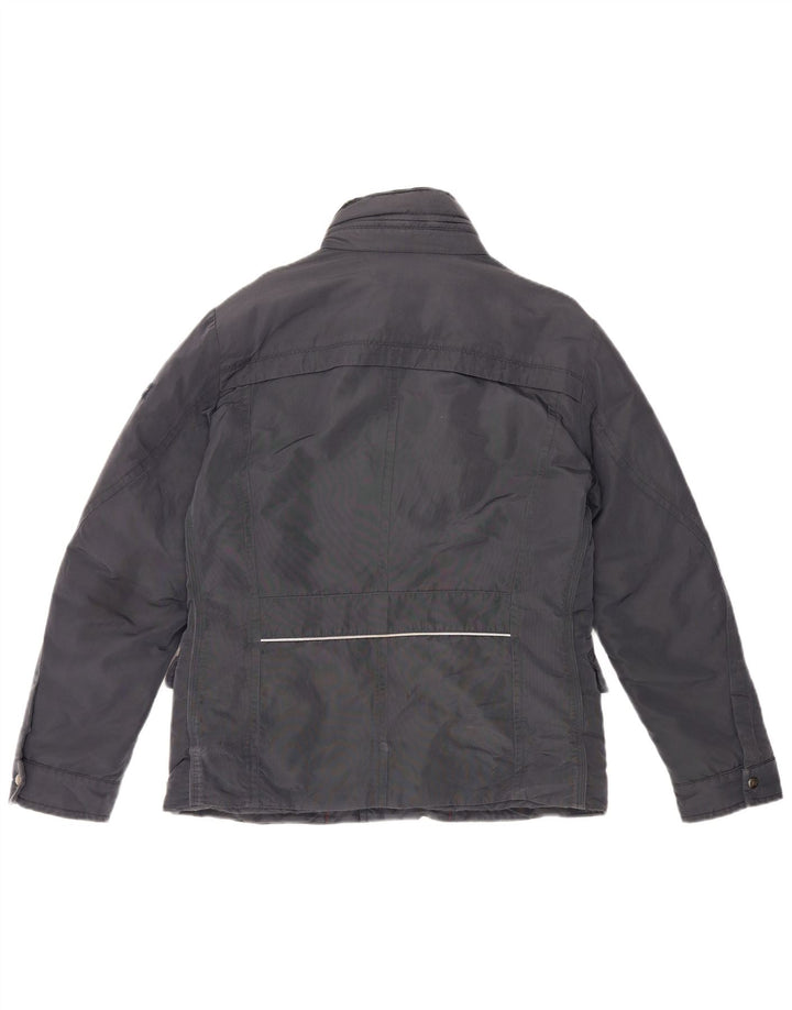 PEUTEREY Mens Padded Jacket UK 38 Medium Navy Blue Polyamide