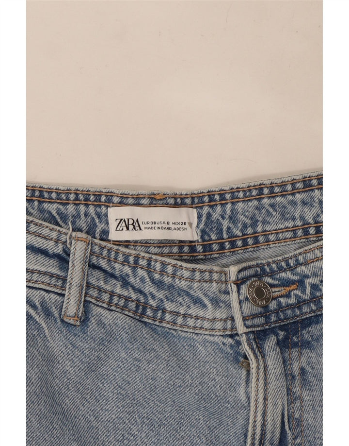 Zara Womens Cargo Straight Jeans EU 38 Small W32 L32 Blue
