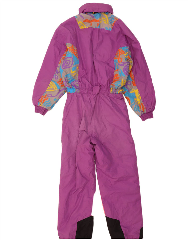 Diadora Womens Hooded Oversized Ski Jumpsuit UK 14 Medium  Purple Polyester