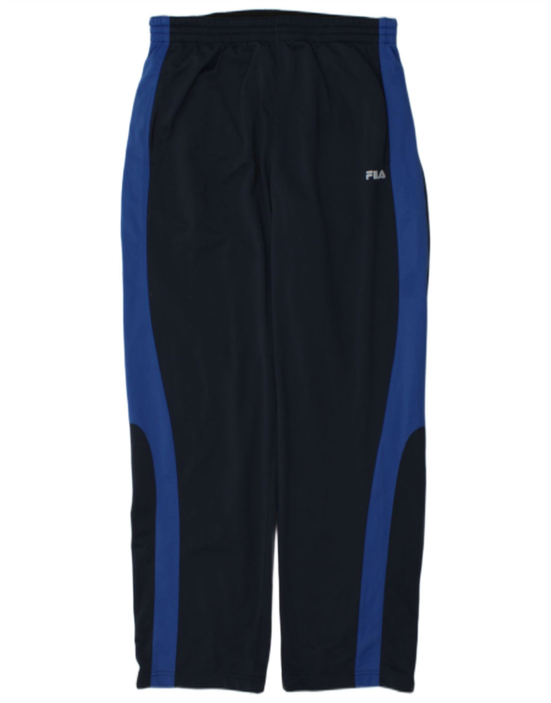 Fila Mens Tracksuit Trousers IT 52/54 Large Navy Blue Colourblock