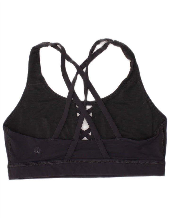 Lululemon Womens Sport Bra Top US 6 Medium Black Sports