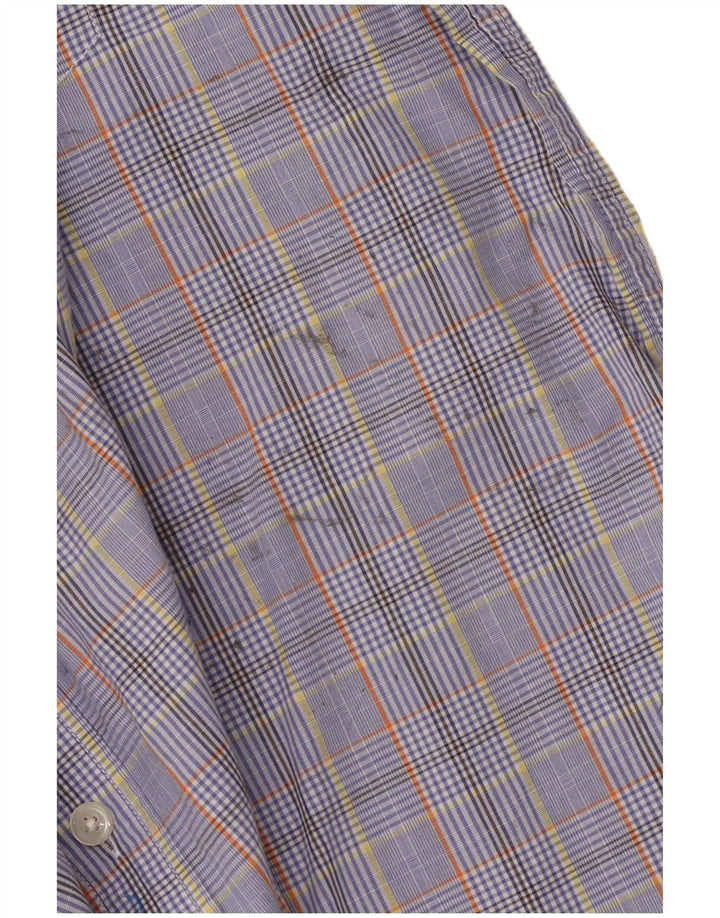 Eddie Bauer Mens Shirt XL Blue Check Cotton