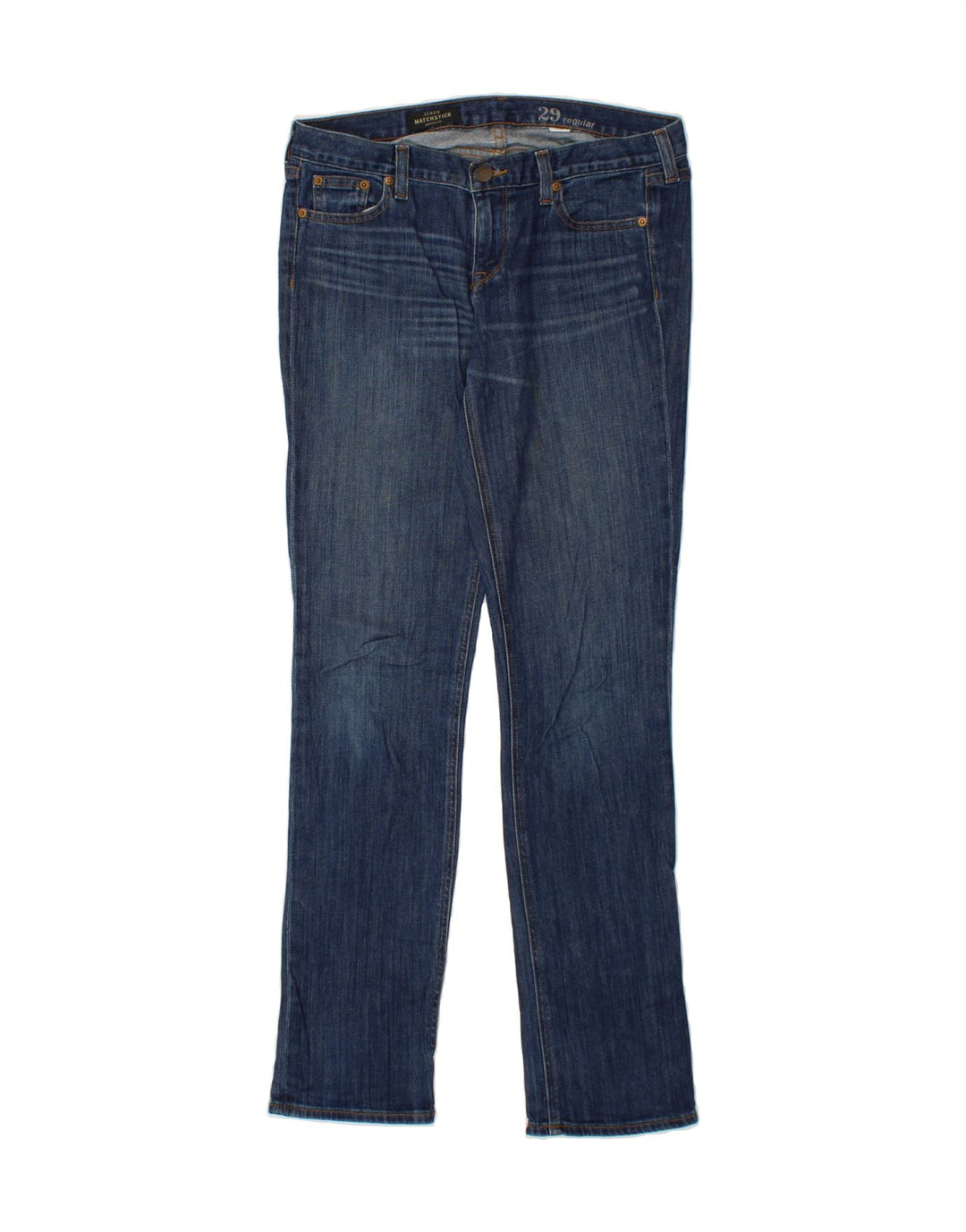 J. CREW Womens Matchsticks Regular Straight Jeans  W29 L34 Blue Cotton Vintage J. Crew and Second-Hand J. Crew from Messina Hembry 