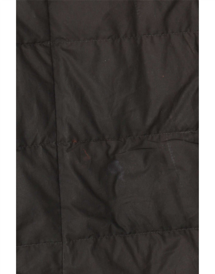 Nike Womens Hooded Padded Coat UK 14 Medium Black Polyester