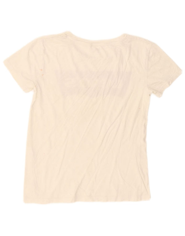 Levi's Womens Graphic T-Shirt Top UK 6 XS White