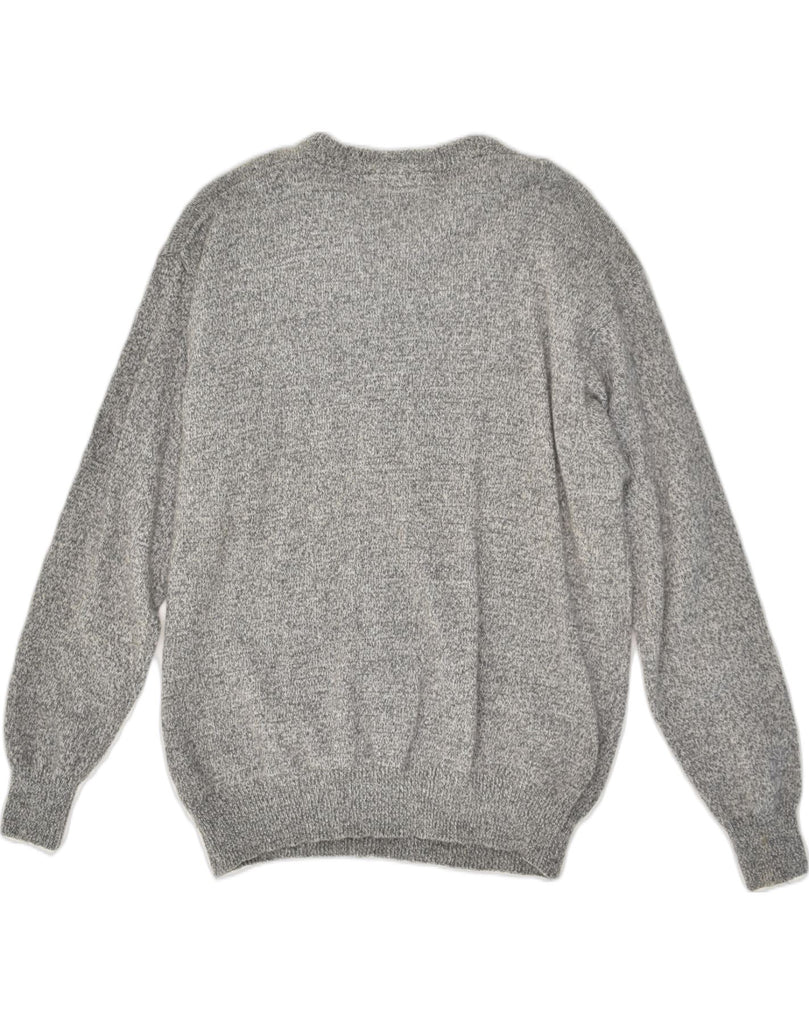 MURPHY & NYE Mens V-Neck Jumper Sweater XL Grey Wool | Vintage Murphy & Nye | Thrift | Second-Hand Murphy & Nye | Used Clothing | Messina Hembry 