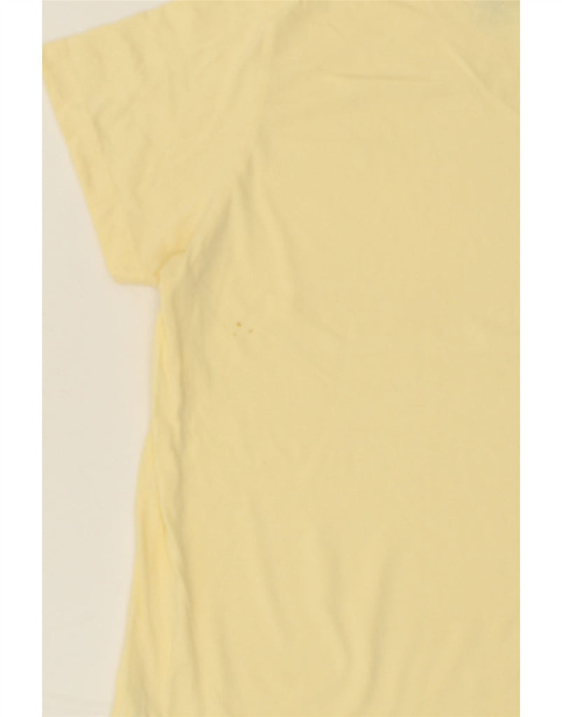 EDDIE BAUER Womens T-Shirt Top UK 18 XL Yellow Cotton | Vintage Eddie Bauer | Thrift | Second-Hand Eddie Bauer | Used Clothing | Messina Hembry 