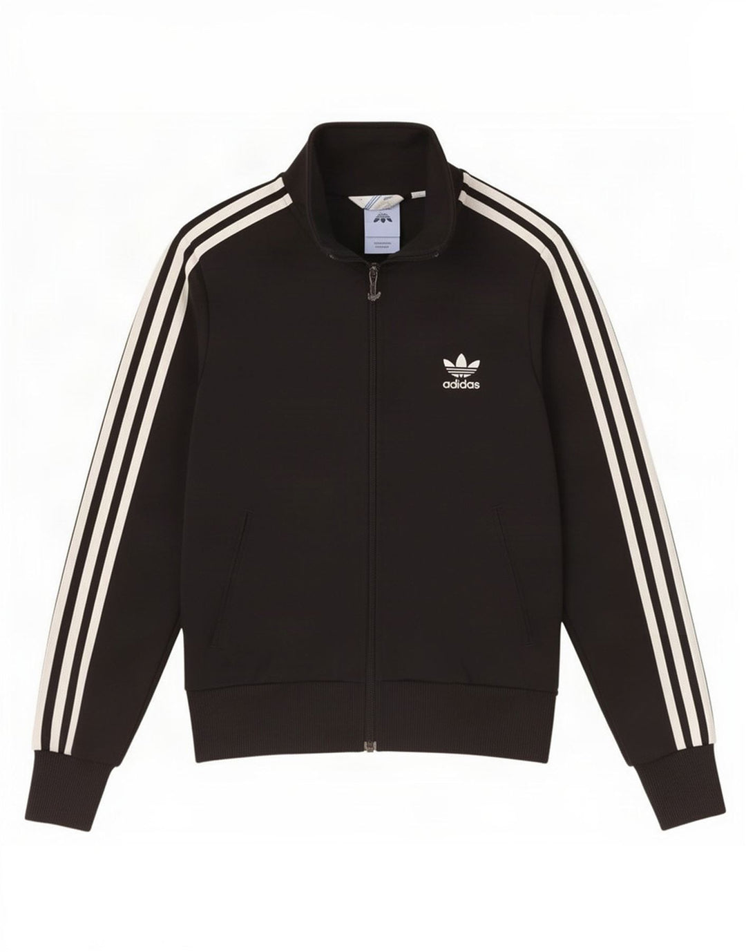 Adidas Womens Graphic Tracksuit Top Jacket IT 40 Small Black