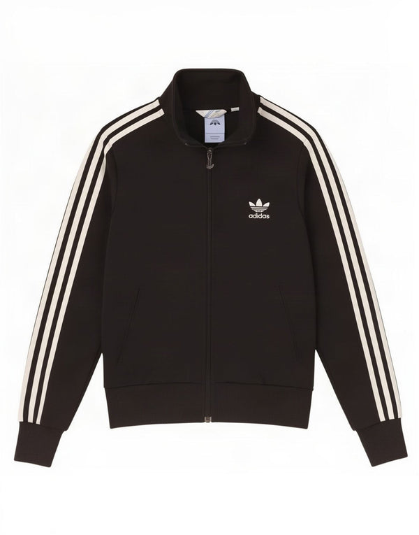 Adidas Womens Graphic Tracksuit Top Jacket IT 40 Small Black