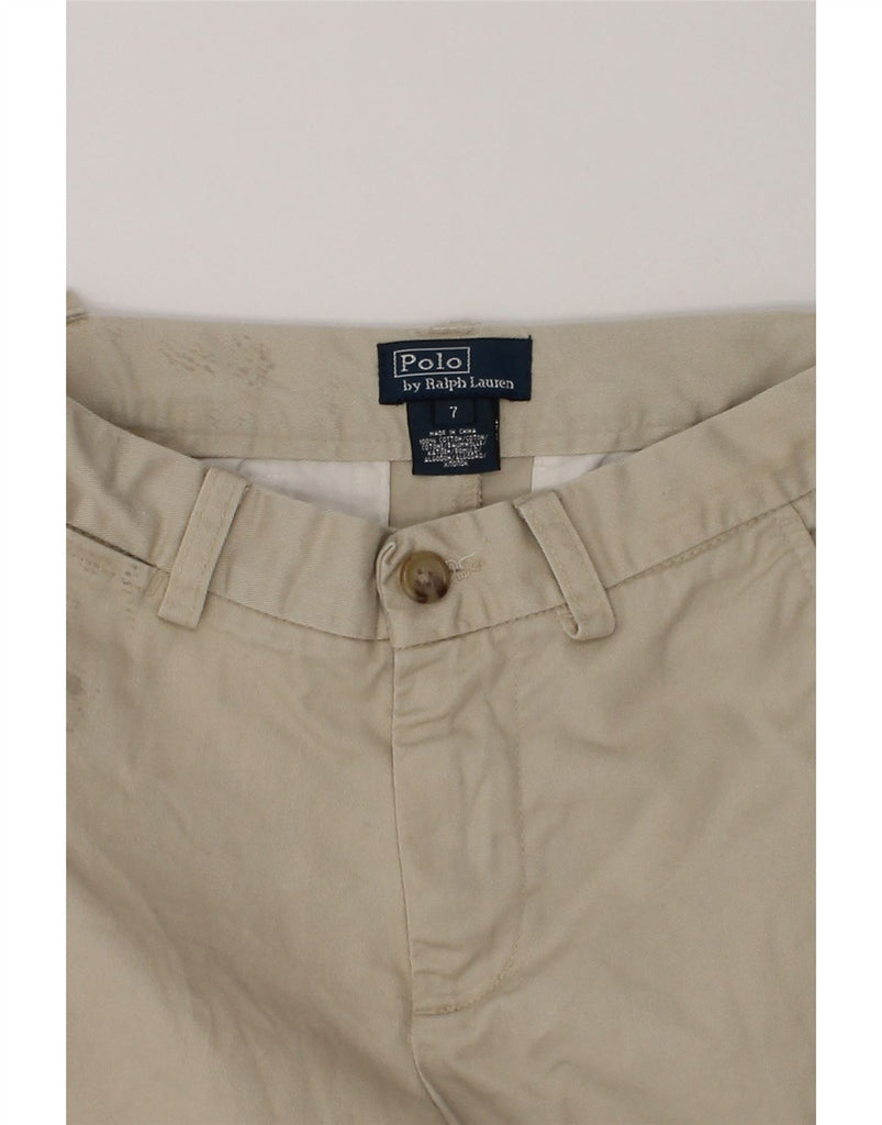 POLO RALPH LAUREN Boys Chino Shorts 6-7 Years W22  Beige Cotton | Vintage Polo Ralph Lauren | Thrift | Second-Hand Polo Ralph Lauren | Used Clothing | Messina Hembry 