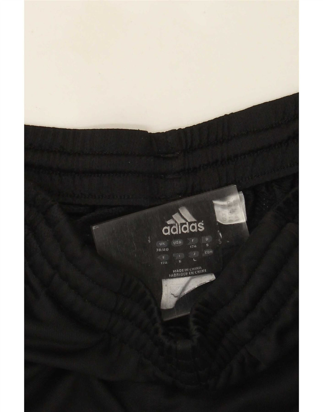 Adidas Mens Tracksuit Trousers UK 38/40 Medium Black Polyester