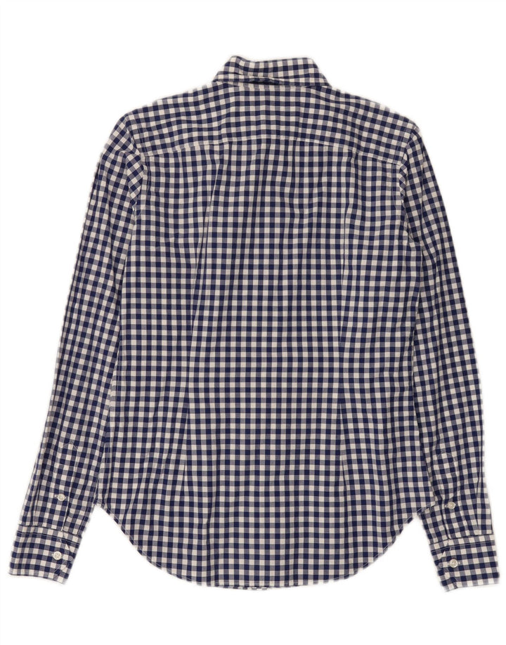 Ralph Lauren Womens Shirt US 6 Medium Blue Gingham Cotton
