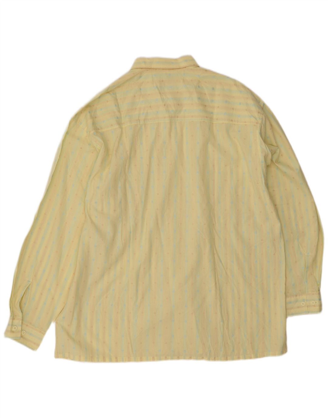 Al Bright Mens Shirt Size 43 Large Yellow Striped