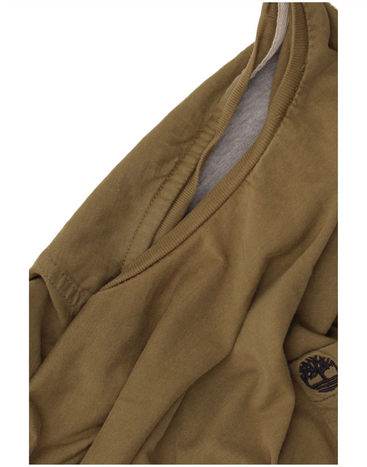Timberland Mens T-Shirt Top XL Khaki
