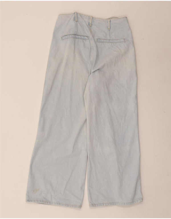 Zara Womens Wide Leg Jeans EU 38 Small W28 L26 Blue