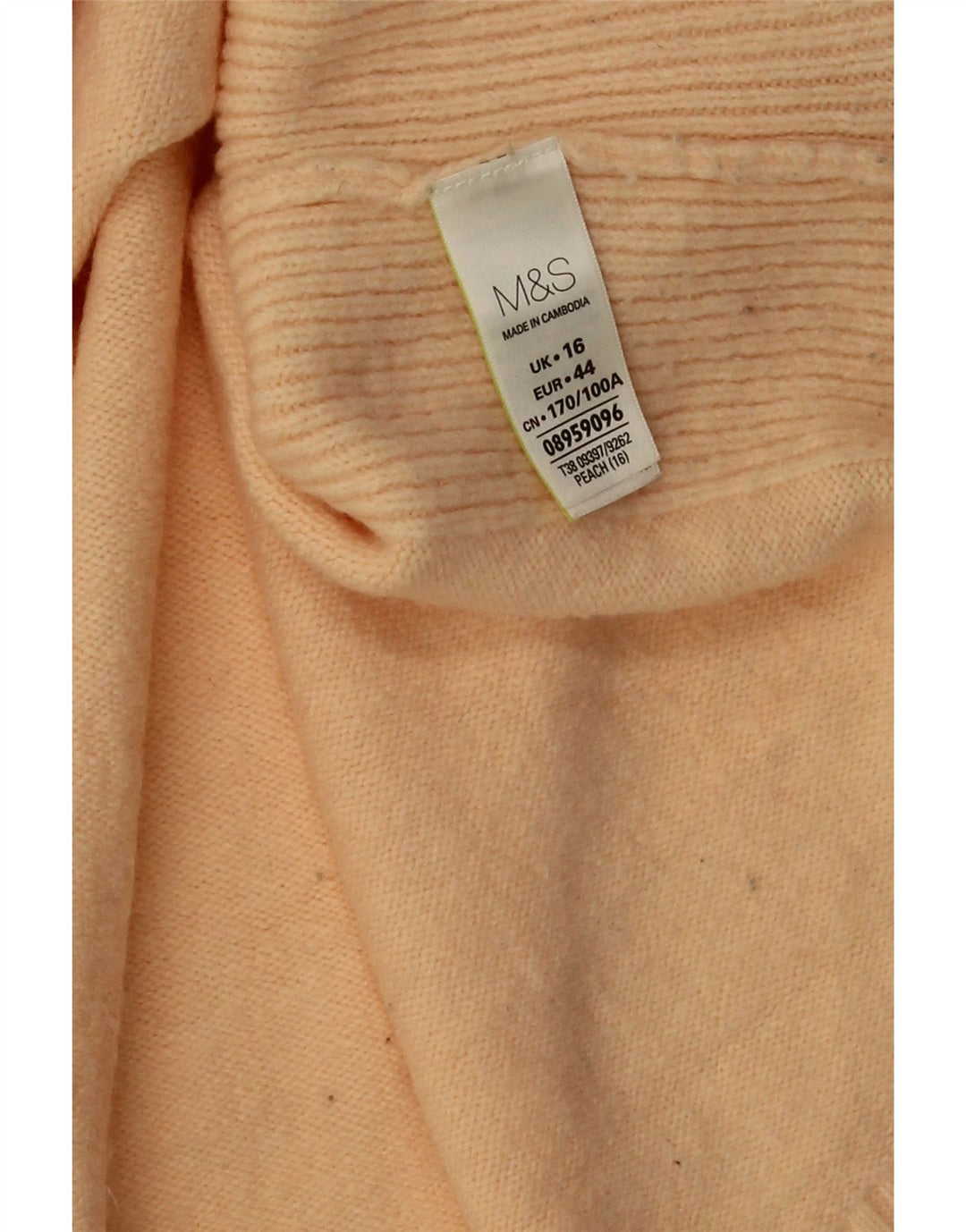 Marks & Spencer Womens Turtle Neck Jumper Sweater UK 16 Large Pink