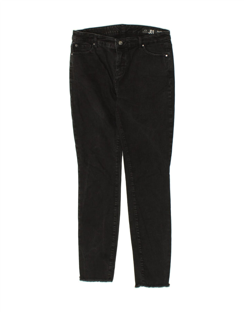 ARMANI EXCHANGE Mens Super Skinny Jeans W32 L32 Black Cotton | Vintage Armani Exchange | Thrift | Second-Hand Armani Exchange | Used Clothing | Messina Hembry 