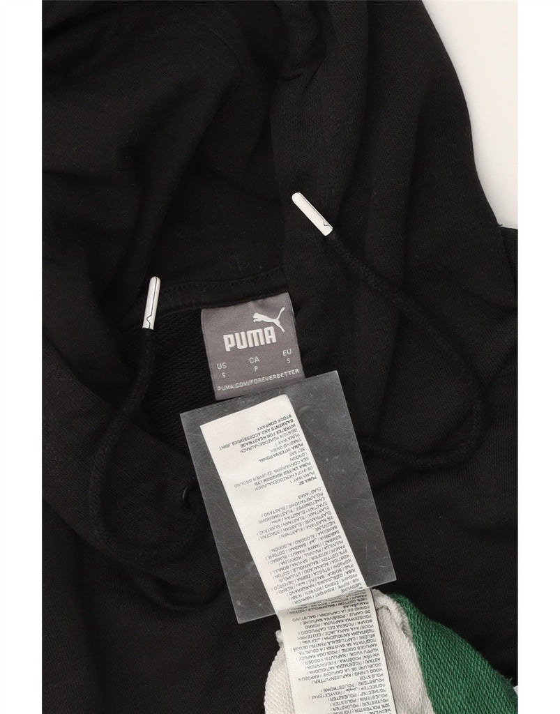 PUMA Mens Hoodie Jumper Small Multicoloured Colourblock Cotton Vintage Puma and Second-Hand Puma from Messina Hembry 