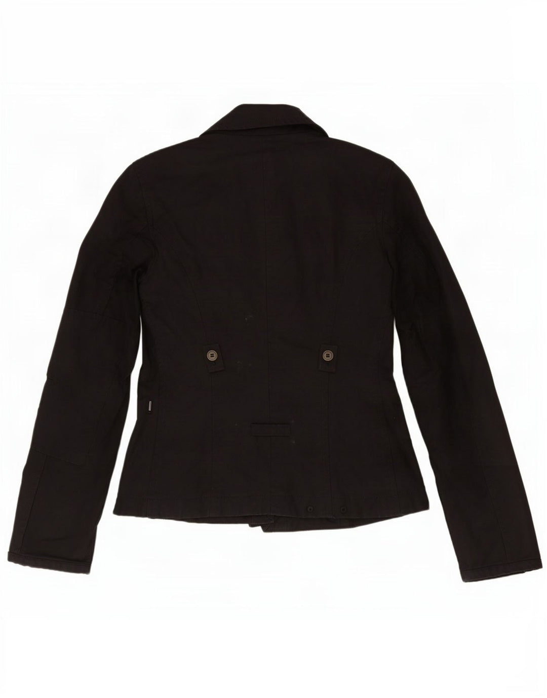 Vintage Womens Utility Jacket IT 40 Small Black Cotton