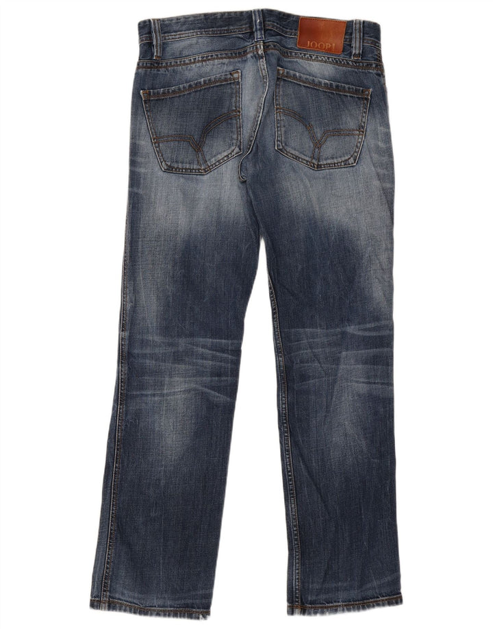 Joop Mens Straight Jeans W34 L32 Blue