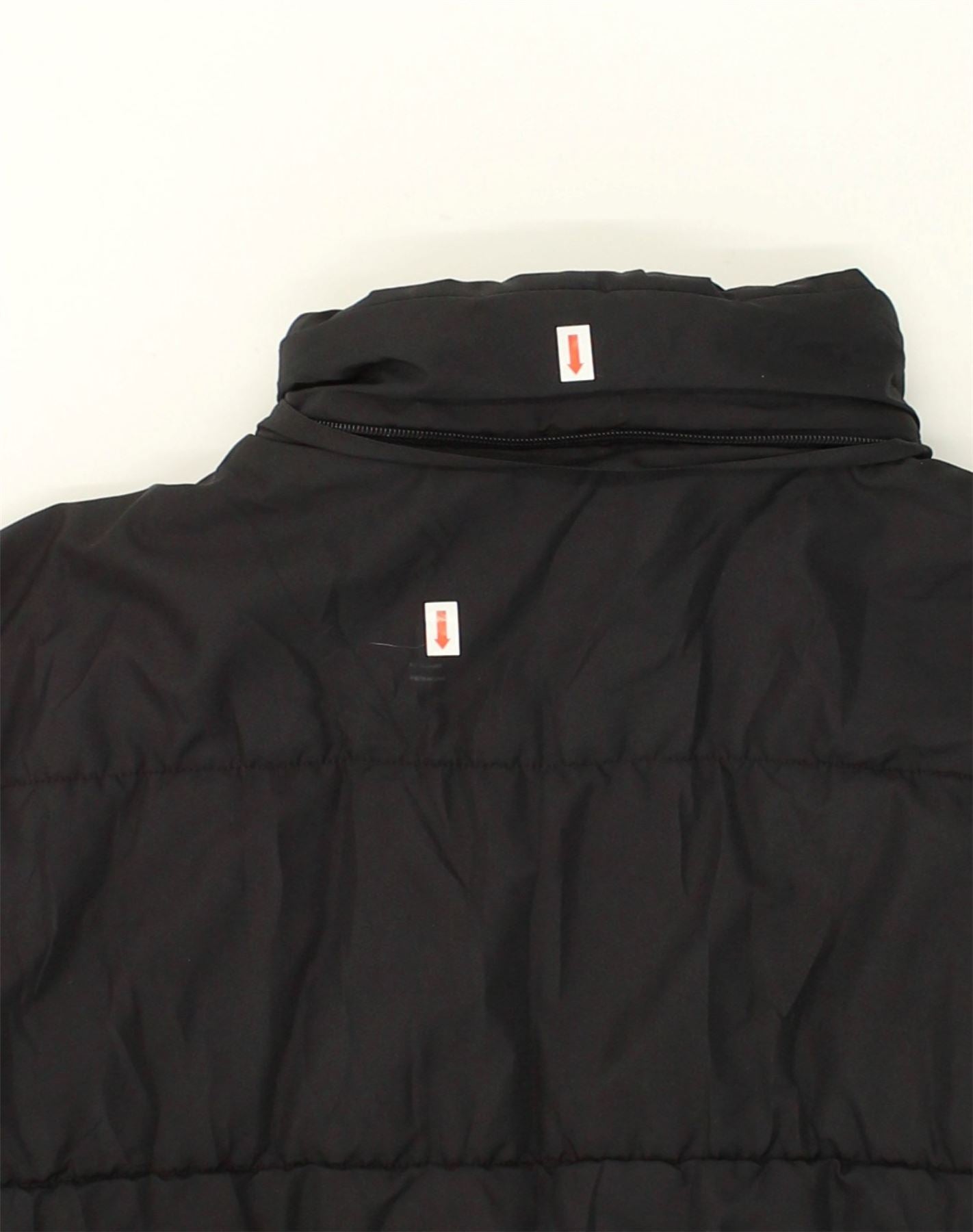 FILA Womens Padded Jacket UK 16 Large Black Nylon