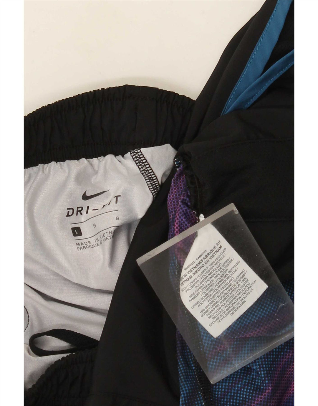 Nike Womens Dri Fit Sport Shorts UK 14 Large Black Polyester