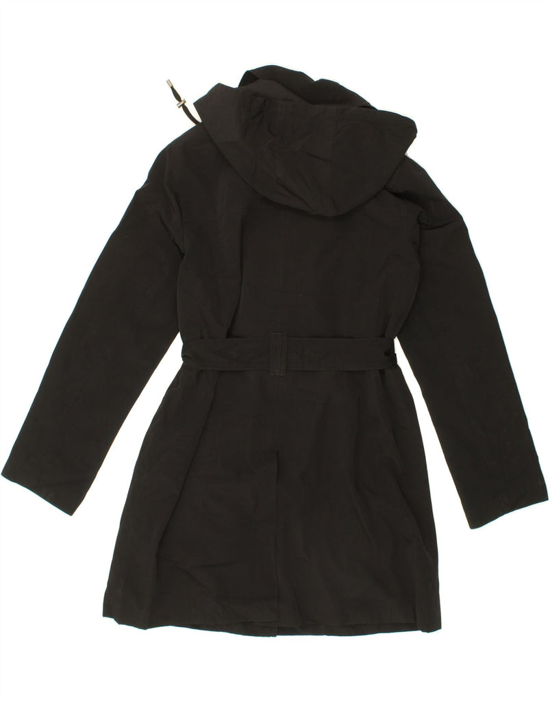 LONDON FOG Womens Hooded Overcoat UK 14 Medium Black Vintage London Fog and Second-Hand London Fog from Messina Hembry 