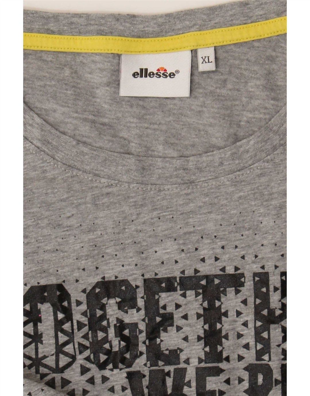 Ellesse Womens Graphic T-Shirt Top UK 18 XL Grey