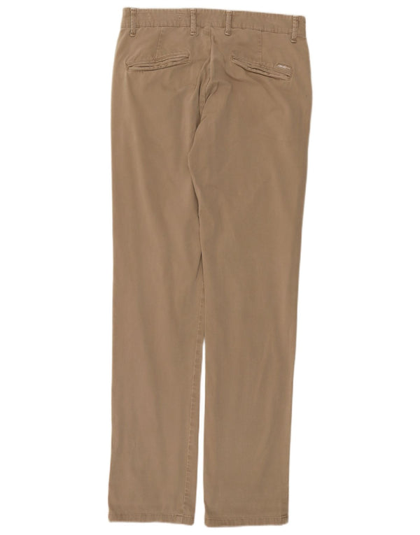Liu Jo Mens Slim Chino Trousers IT 46 Small W30 L32 Beige Cotton