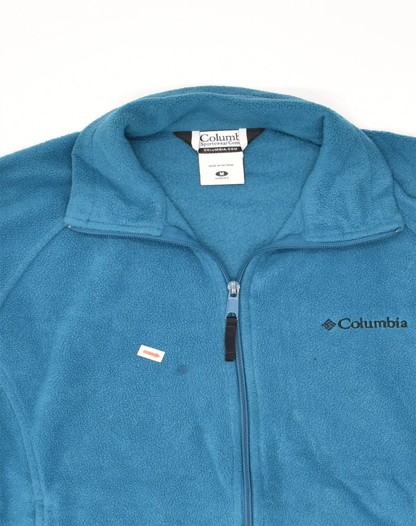 COLUMBIA Womens Fleece Jacket UK 14 Medium Blue Polyester | Vintage Columbia | Thrift | Second-Hand Columbia | Used Clothing | Messina Hembry 