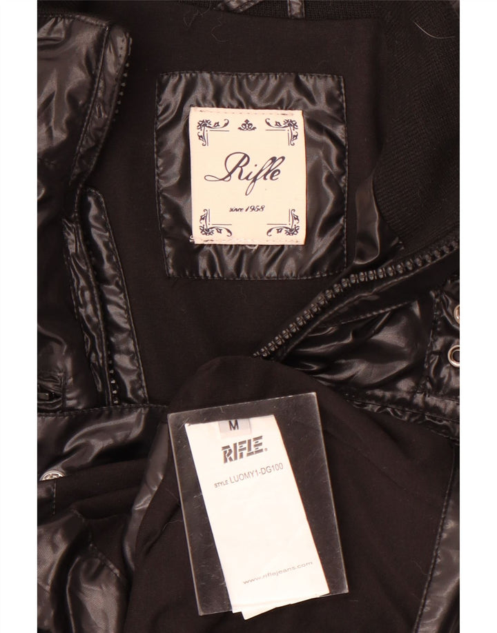 Rifle Womens Utility Jacket UK 12 Medium Black Polyester