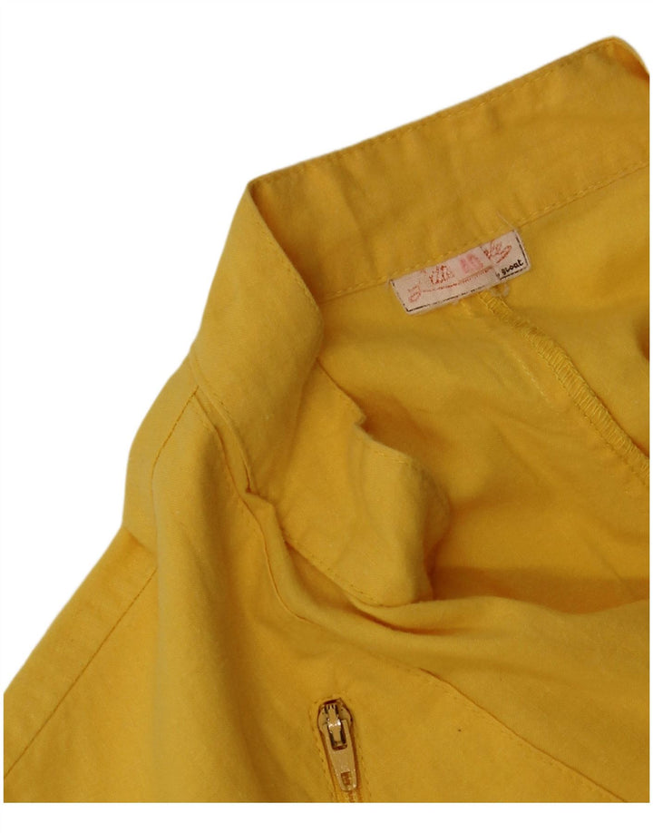 Vintage Womens Sleeveless Jumpsuit IT 40 Small Yellow