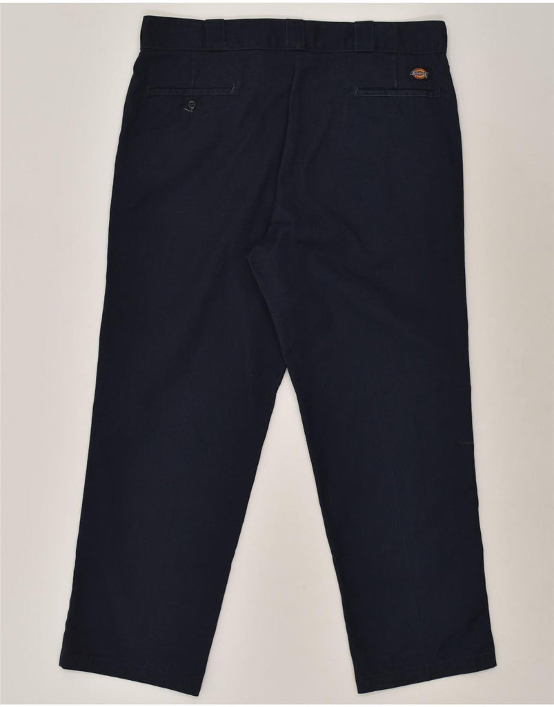 DICKIES Mens 874 Original Fit Chino Trousers W40 L30  Navy Blue Polyester | Vintage Dickies | Thrift | Second-Hand Dickies | Used Clothing | Messina Hembry 